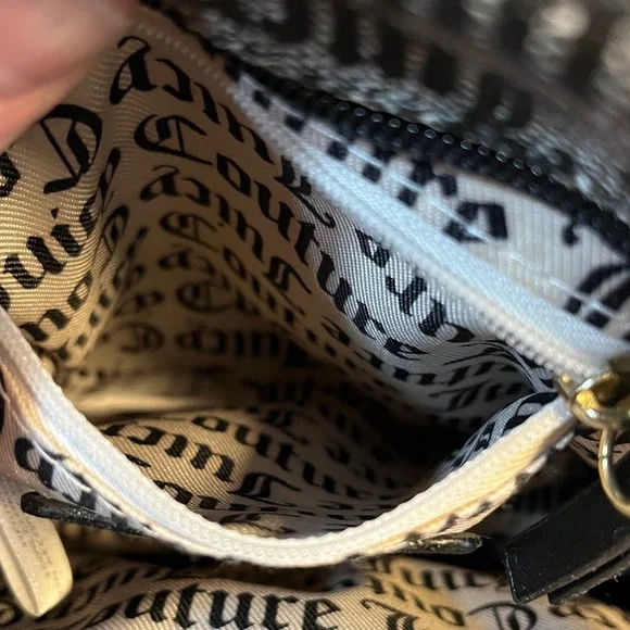 Juicy Couture Monogrammed Black and White Mini Backpack - Picture 4 of 9